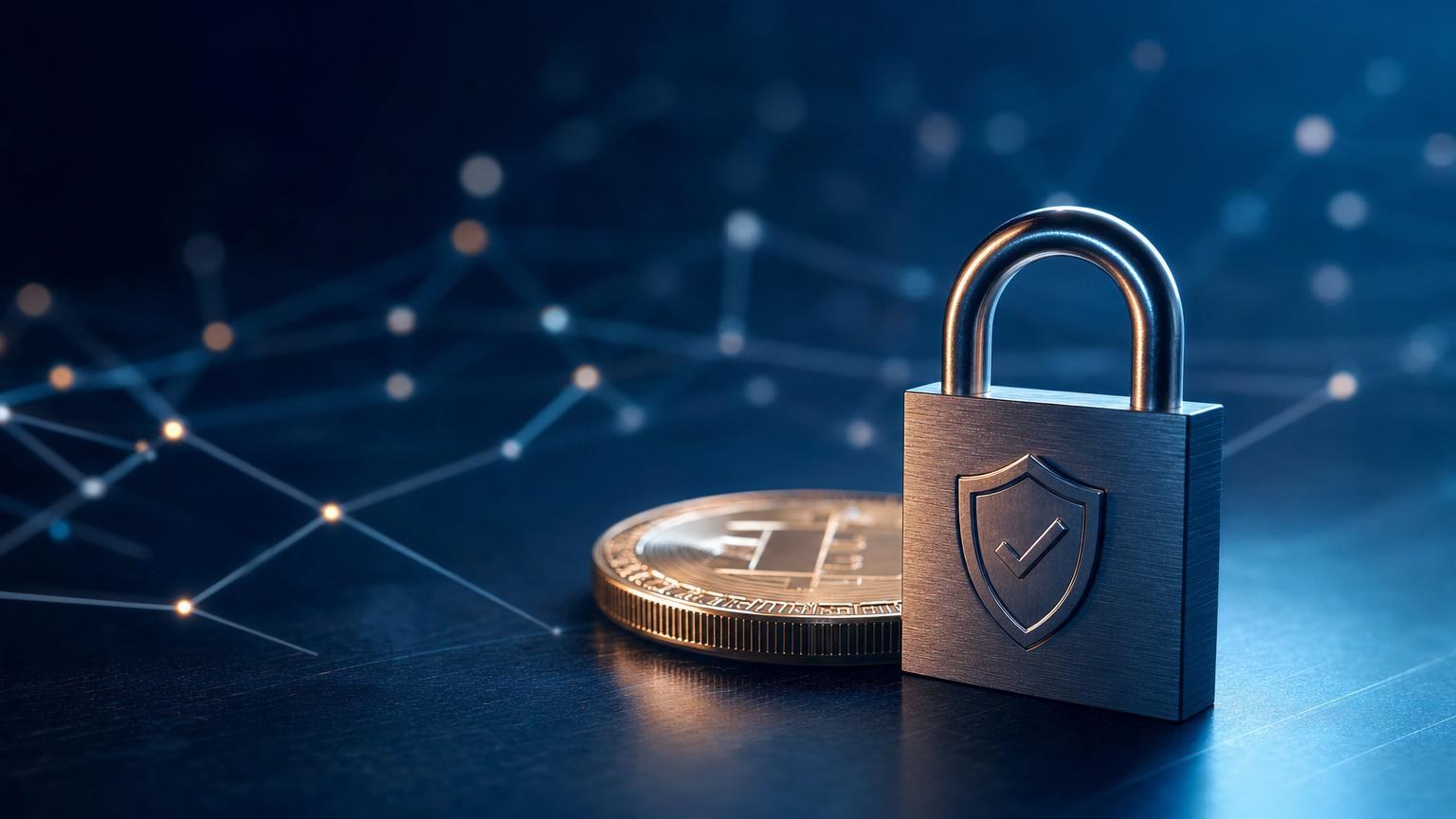 Persona revisando el activo, la red, la dirección, los límites y las condiciones de verificación antes de cambiar criptomonedas